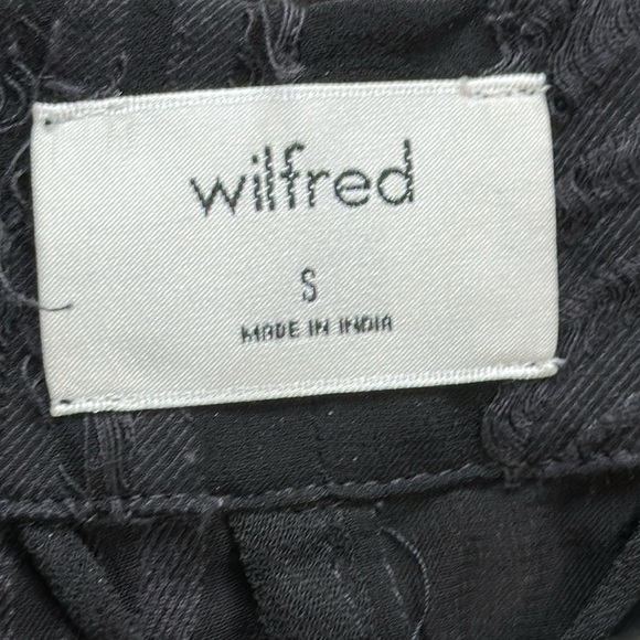 Aritzia Wilfred Durant Black Floral sheer Burn out tie front Robe - Picture 7 of 15